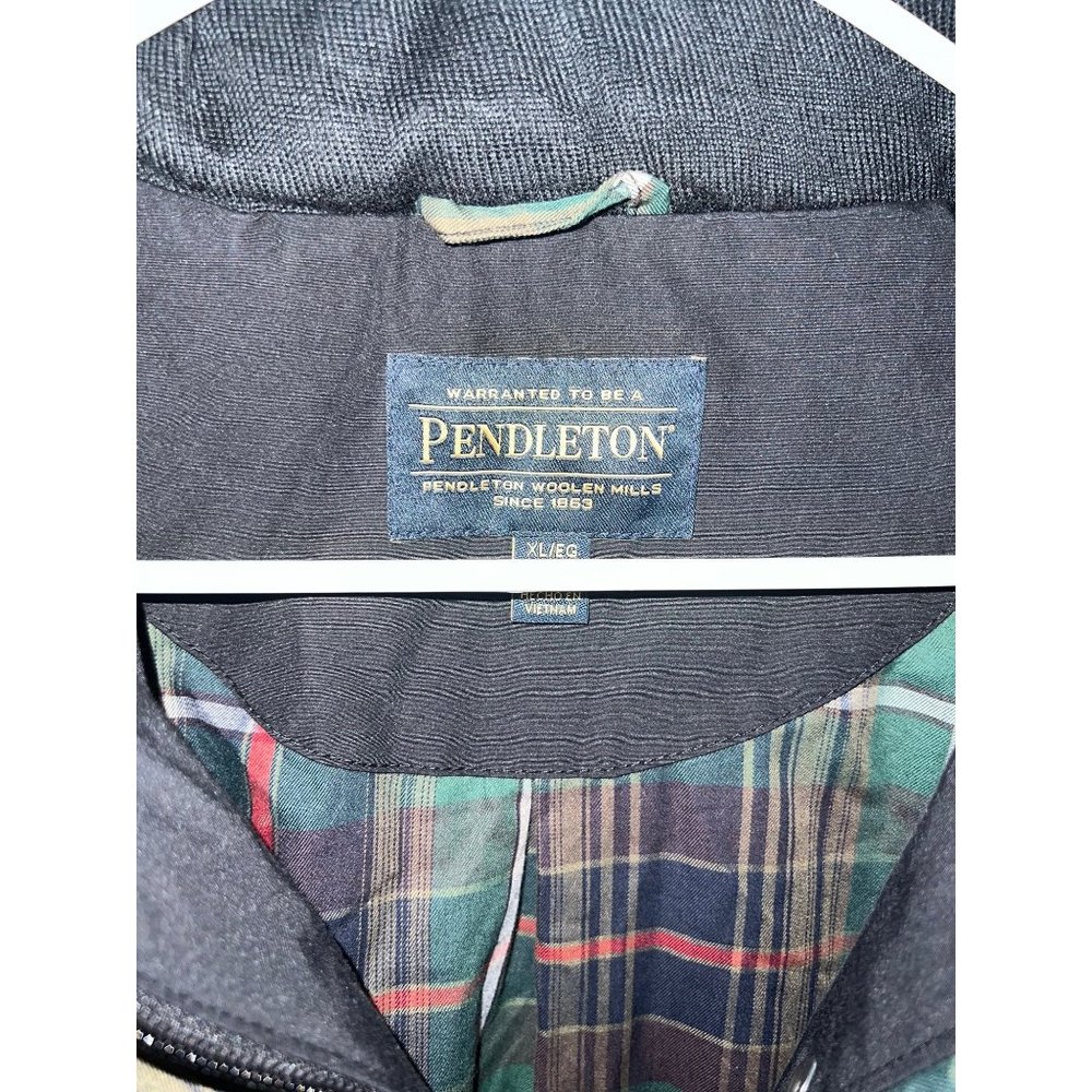 Euc Pendleton Waterproof Flannel Lined Overcoat S… - image 3